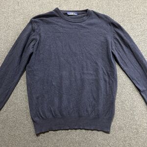 Cashmere Collection Wool‎ Sweater Navy Blue Mens Sz Small